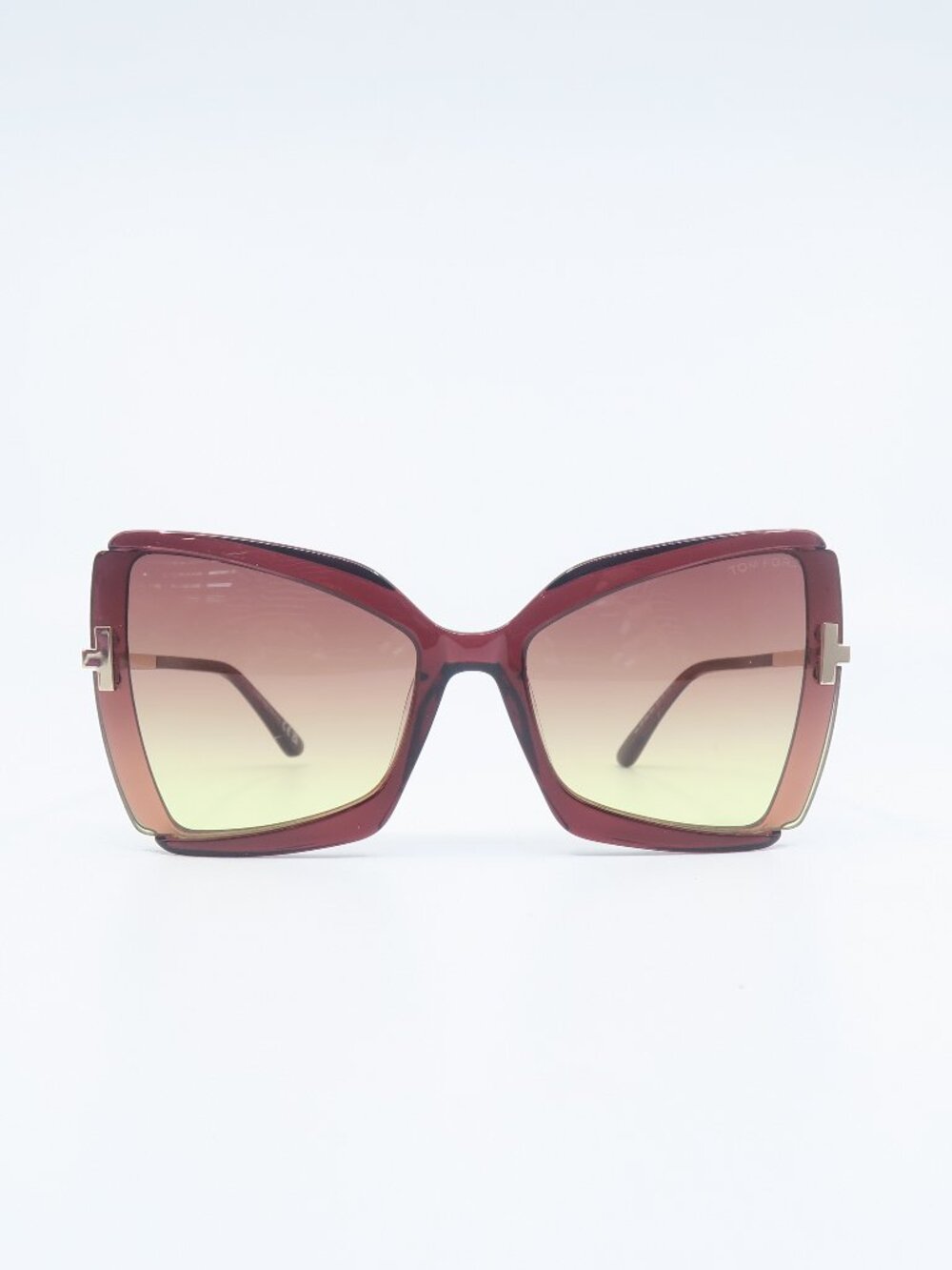 Tom Ford TF766 69T 63mm GIA Brown/Brown Gradient Lenses New Women's Sunglasses.